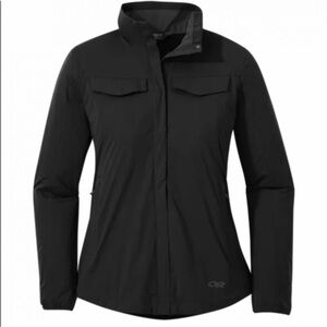 NWT OUTDOOR RESEARCH Women's Microlight Shirt Jacket, Black, S